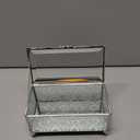 DHCGPP Glass Vintage Jewelry Box Keepsake storage Trinket Ring Display Box Home Decor Embossed Clear Glass Box Organizer(6.5x3.5x3.3Inches)