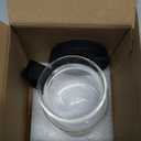 16 Oz Coffee Pot Mug,Mini Coffee Pot Cup,with Spill Proof Lid Heatproof Glass Mug Large Capacity ideal Gift for Coffee Lovers (1pcs)