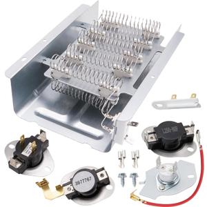 Dryer Heating Element Kit Compatible With May-tag MED5740TQ0 MED4500MW0 MED5600TQ0 MED5700TQ0 MED5640TQ0 MED5570TQ0 MED5770TQ0 MED5800TW0 MED5820TW0 MED5840TW0 MED5870TW0 MED5620TQ0 MED5630TQ0