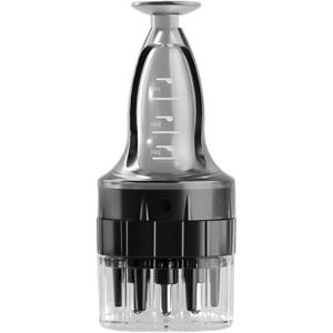 SYCOOVEN Scalp Applicator Comb for Hair Scalp Treatment, Hair Oil Root Comb Massager for Hair Growth, Essential Oil Bottle (Black)