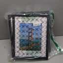 PEALSN 11x14 Picture Frame Set of 6, Display Pictures 8x10 with Mat or 11x14 without Mat for Wall Mounting or Table Top Display, Photo Frames Collage for Wall Decor, Black Woodgrain.