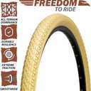 26x2.125 Cruiser Bike Tires: MOHEGIA 2-Pack 26 Inch Folding Tires with Pair Bike Tubes & Tire Levers Replacement Set for Beach Cruiser and Urban Commuting Bicycle