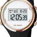 XCZAP Outdoor Sport Watches Alarm Clock 5Bar Waterproof LED Digital Watch (Black)
