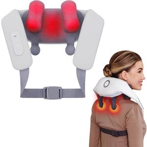 Shiatsu Neck and Back Massagers with Heat, 150 Mins Uses, 4 Modes & Adjustable Massage Head, Electric 3D Deep Tissue Kneadin for Shoulder, Leg, Muscle Soreness, Pain Relief, Relaxation for Women, Men (Lavender Gray)