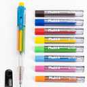 Pentel 8 Color Automatic Pencil Box Set, Assorted Accent Clip Colors, 8 Color Lead Refills and Sharpener (PH158-ST)