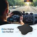 Wedge Car Seat Cushion for Better Visibility & Sciatica Pain Relief | High Density Memory Foam, Non-Slip Ergonomic Car Seat Cushion for Driving, Universal Fit for Car, SUV,Truck & Tractor