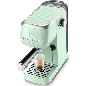 CASABREWS 3700 Essential Espresso Machine 20 Bar, Compact Coffee Maker with Steam Frother for Cappuccino, Latte, 43.9oz Water Tank, Gift for Coffee Lovers, Pastel Green
