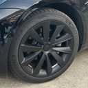 Tesla Model 3 Wheel Cover,Blade Style Wheel Hub Capss,Hubcaps 18 inch,Matte Black ABS Symmetry Design Compatible with Tesla Model 3 2017-2023 18 Aero Wheel