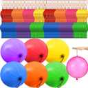 Libima 350 Pcs Punch Balloons Bulk Assorted Colors Punching Balloons Heavy Duty Punch Ball with Rubber Band Handle for Kids Birthday Christmas Party Favors Supplies Classroom Prizes Goodie Bag Fillers