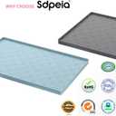 Sdpeia Under Sink Mat 22"19" Waterproof Silicone Cabinet Liner & Sink Protector for Kitchen & Bathroom, Multi-Purpose Organizers Tray for Pets, Laundry, Cat Litter Mat (Cyan Blue)