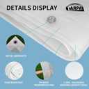 TARPAL 20'x30' Semi Clear White Tarp Waterproof Green House Cover with Grommets 7.5mil Clear Poly tarps for Gardening,Farm, Garden,Chicken Coops，Outdoor