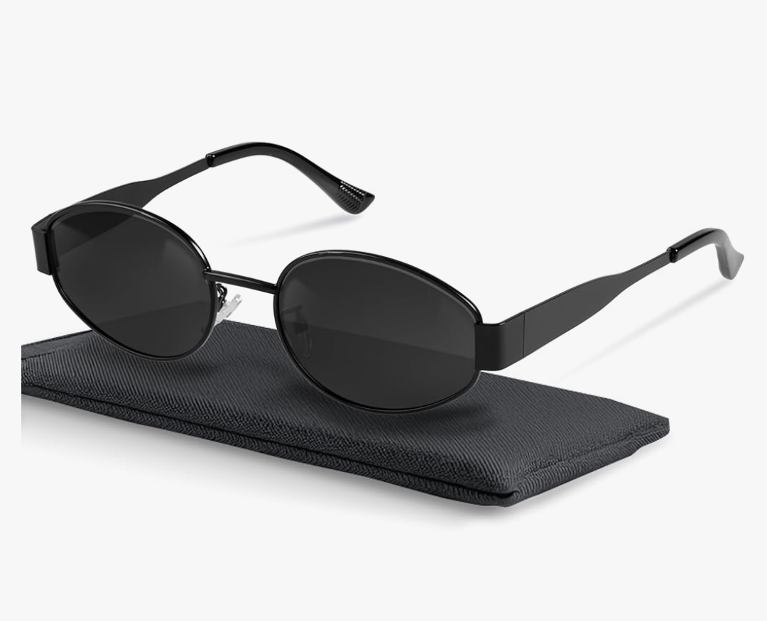 livho 2025 Trendy Oval Sunglasses - Stylish Polarized Shades for Everyday - Retro Metal Frames
