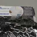 10-Sheet Long Hexagon Peel and Stick Kitchen Backsplash Tiles, 3D Waterproof Self-Adhesive Wall Tile Stick on Backsplash for Kitchen, Bathroom, Fireplace, RV(Black, 12"×12")