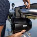 6.5 Marine Speakers Pair, 350W Bluetooth Rechargeable Boat & Wakeboard Tower Speakers, 2 Way Waterproof and Weather Resistant Outdoor Audio Stereo Sound System