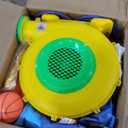 FBSPORT Inflatable Water Bounce House, Large Bounce Castle with 3 Slide, Inflatable Water Slide with Splash Pool, Climbing, Water Slide Bounce House for Outdoor Indoor (with 550W Air Blower)