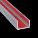 Rubber Edge Trim, Flexible Edge Banding, 3/4"(19mm) U Channel Furniture Edge Protector, Self Adhesive Edge Guards for Plywood, Wood, Glass Parts, 20Ft, Grey Color (Gray)