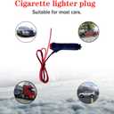 12V Car Cigarette Lighter Adapter, Cigarette Lighter Socket Extension Cord, Adapter Extension Cable Suitable for Cars, Motorcycles, and Trucks