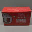 RFAQK 18 Inches Large Christmas Stockings 4 Pack - Burgundy Red, Ivory White, Green - Stretchable Knitted Xmas Stockings with 50Pcs Personalizeable Gift Tags for Family Holiday Christmas Dcor