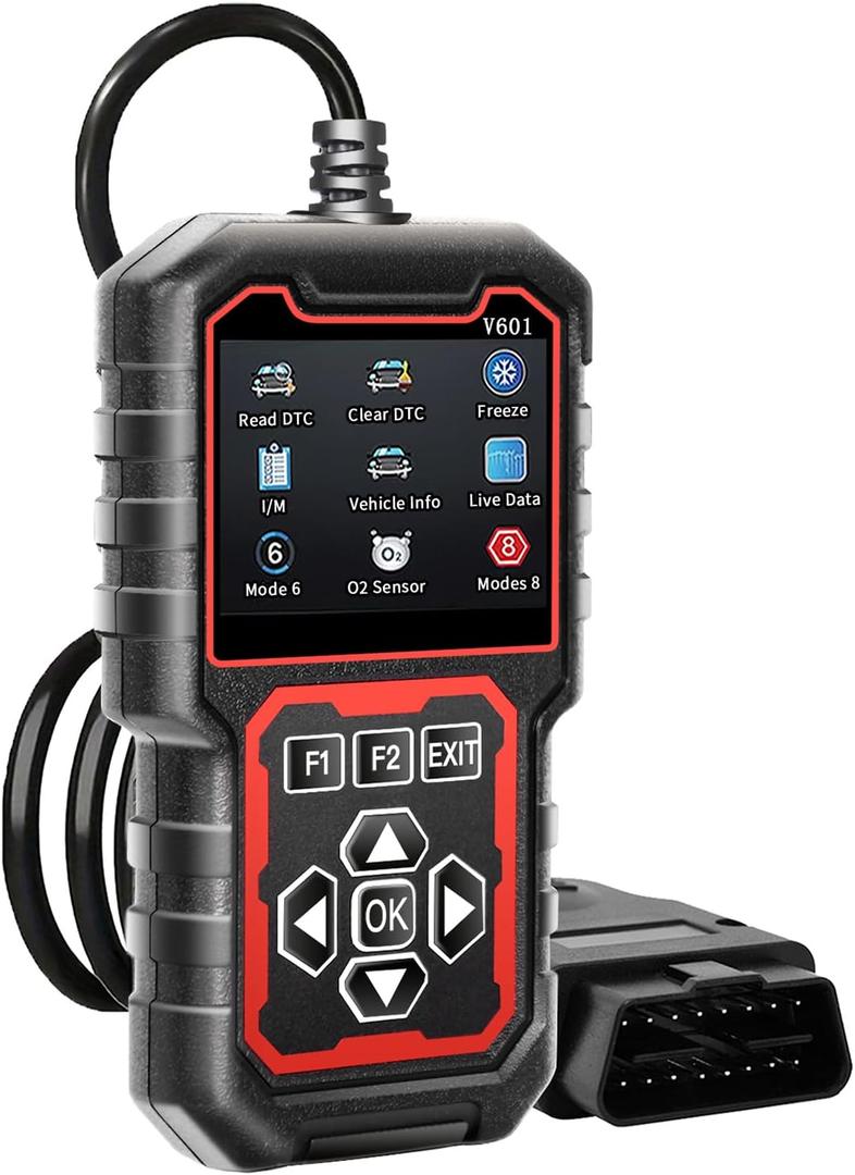 V601 Professional OBD2 Diagnostic Scanner - Quickly Engine Check Light Code Reader, Voltage Tester, I/M Readiness, Reset, and Code Eraser, Suitable for All OBD II Protocol Car & Truck Since 1996