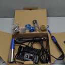 WEP 882D Soldering Iron Station 2-IN-1 SMD Hot Air Rework Station with 2 Spools of Solder Wire, 5 Soldering Tips, 3 Hot Air Nozzles, Brass Wool Tip Cleaner, Tweezers, Desoldering pump