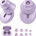 Sleep Ear Plugs for Side Sleepers, Breathable Hole Reduce Ear Pressure, Soft Reusable Silicone Earplugs for Snoring Shooting Airplane Travel 0.1oz in Weight
