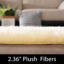 Latepis Yellow Fur Rugs Small 2x3 Area Faux Sheepskin Rug Throw for Sofa Cushion Chair Fluffy Rug Carpet for Bedroom Dorm Room Home Décor Rectangle