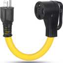 1.5FT NEMA 6-20P to 14-50R EV Charger Power Cord Adapter, ZDHQLHJ 20 Amp 3 Prong 6-20 Male Plug to 50 Amp 4 Prong 14-50 Female Receptacle, 20 Amp to 50 Amp for EV Level 2 Charging
