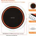 Trampoline Mat Replacement12.56FT Diameter Mat with 72 RingsFits 14FT Steel Frame,Fits 5.3"-5.7" Springs Excluding Springs and Frame