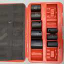CASOMAN 8 Pieces 1/2-Inch Drive Shallow Impact Socket Set, Metric, 6-Point, 11mm to 32mm