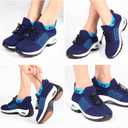 STUNAHOME Orthopedic Sneakers Breathable Women Walking Shoes Slip on Trainers Women's Comfortable Casual Ladies Athletic Shoe Thick Bottom, 8.5