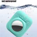 Compatible for Airpods 1st 2nd Case with Airtag Holder,Glow in The Dark,2 in 1 Cover Skin for Airpod for Airtag Combo,Anti-Scratch Anti-Fall Anti-Lost,Glow Blue