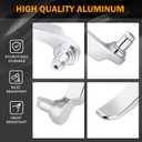 PBYMT Saddle Bag Latches Kit Saddlebag Lid Lifters Handle Lever Fit for Harley Touring Road King Street Glide Electra Glide Ultra Limited 2014-2024（Chrome）