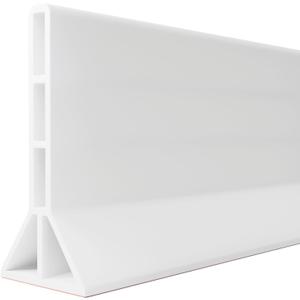 3.8'' High Shower Threshold Water Dam Collapsible Shower Water Splash Guard for Shower Water Blocker for Wet and Dry Separation Bathroom and Kitchen (80 Inch)