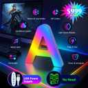 OJQ Light Up Letters Led Lights- Marquee Letters for Boy Girl Gift Room Decor Wall Lights - Music Sync Color Change Colorful, Birthday Gifts for Girl, Teen Girls Gifts Home Wall Decor