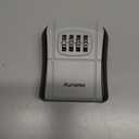 Puroma Key Lock Box, Portable Combination Lockbox Wall-Mounted Key Storage Box for House Keys, Resettable Code Safe Security Lock Box for Home, Office, Apartment Spare Key Storage (1 Pack, Gray) 0000