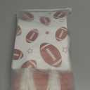 16 Pcs Sports Party Gift Bags with Tissue Paper Baseball Football Soccer Basketball Gift Goodie Favor Bags with Handle for Baseball Theme Party Girls Boys Birthday Decoration (Dark Brown, Football)