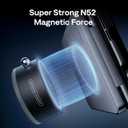 Aurzen Magnetic Suction Mount for Zip Projector, Strong Hold, No Charging, Compatible with Smooth Walls & Surfaces (Glass, Mirror, Desk)