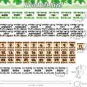 2 x Cinrobiye Safari Animal Flip Calendar for Classroom 20252030,Bulletin Board Calendar Chart Set with 56 Date Cards Adjustable Rod for Teachers Homeschool Learning Wall Decor Back to School Supplies