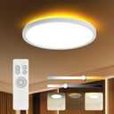 TALOYA Flush Mount Ceiling Light with Remote,3000K-6500K Adjustable,2000K Nightlight,12 Inch, Led Low Profile Ceiling Lights for Bedroom, Living Room, Kitchen, White