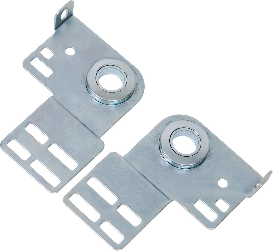 3 3/8" Bearing End Plates Brackets, Residential Brackets for 2" Track Wood or Steel Doors, Garage Door Parts, One Pair Bearing Bracket