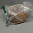 Wicker Rattan Flower Girl Basket with Bows,Pearl Handle Flower Basket,Wedding Flower Girl Basket and Home Decorations. (1) (Natural one piece)