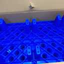 Plastic Pallets, 6pcs Blue Lightweight Nestable Polyethylene Pallets, Moisture-Proof Floor Pallets, Mini Spliceable Plastic pallets for Basement Storage Kitchen Garages L 19.7" x W 11.8"x H 3.9"