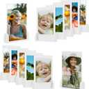 Cute Mini Instax Polaroid Frame, 2x3 Picture Frames for Fujifilm Instax Mini Film, Small Polaroid Frames for Wallet Size Photos, Little Photos Desktop Display Holder,12 Pack (White)