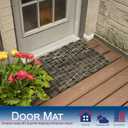 Durable Corporation-400S2436 Dura-Rug Recycled Fabric Tire-Link Outdoor Entrance Mat, 24" x 36",Black