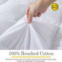 WhatsBedding 5"Duck Feather Memory Foam Mattress Topper,Cotton Topper,Queen