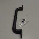 EaseLife 10" Barn Door Pull Handle, Gate Handles, Rustic Black Aluminum Grab, Easy Install