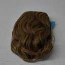 Dirty Blonde Synthetic Lace Front Wig,136 Glueless Shoulder Length Curly Bob Wigs for Women Daily Use 16IN#P2332