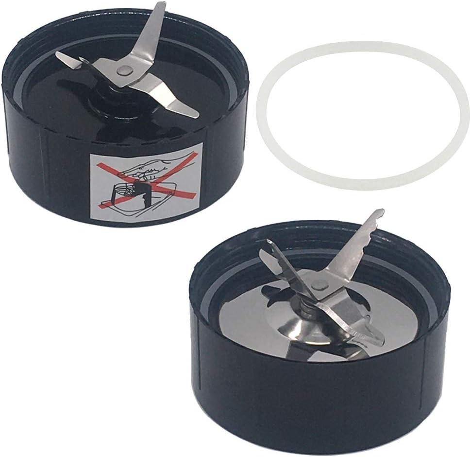 Replacement Part Ice Shaver Blade and cross blade with extra gasket,Compatible with Magic bullet Blender, Mixer, Juicer, Food Processor (Model MB1001/MB 1001B) (Stainless Steel+Plastic)