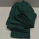 Dine n Decor Set of 12 Hemstitch Cloth Dinner Napkins 100% Cotton- Soft Durable Washable - Ideal for Events Wedding Christmas Easter- Perfect Everyday Use Table Linen Cloth Napkins 18x18 Forest Green