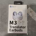 Timekettle M3 Language Translator Earbuds, Two-Way Translator Device with APP for 40 Languages and 13 Offline Translation Packs, Fast Reaction with Revolutionary Al Semantic Tech (Offline Version) (White)